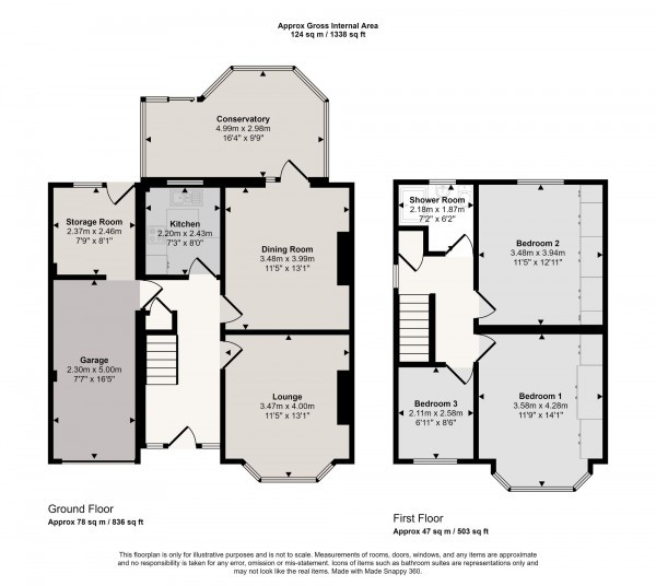 Floorplan for Hampton Road, Cadishead, M44