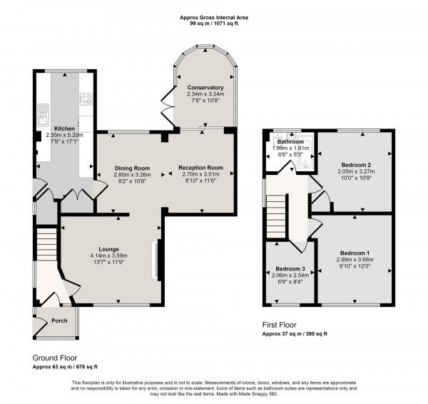 Floorplan for Brook Street, Swinton, M27