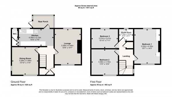 Floorplan for Walker Road, Irlam, M44