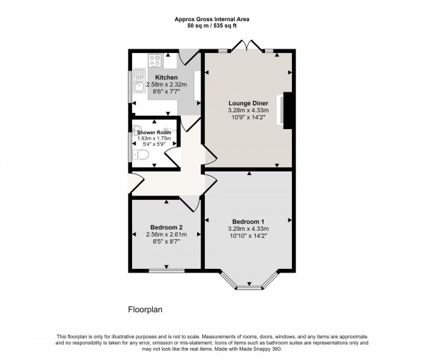 Floorplan for School Lane, Irlam, M44