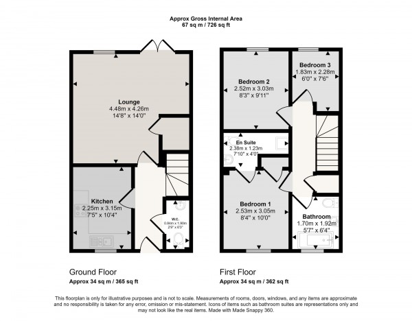 Floorplan for Glenmuir Close, Irlam, M44