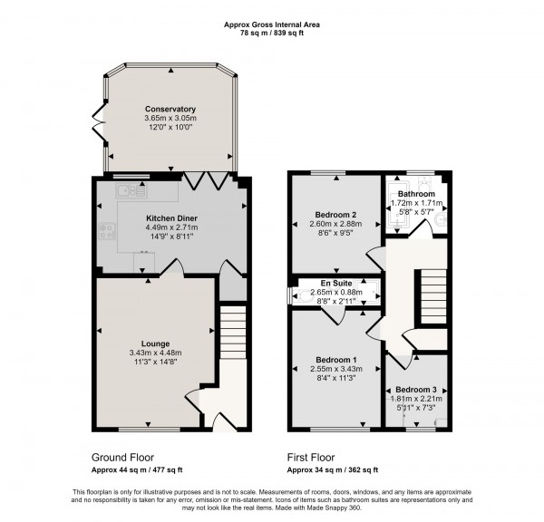 Floorplan for Pasturegreen Way, Irlam, M44