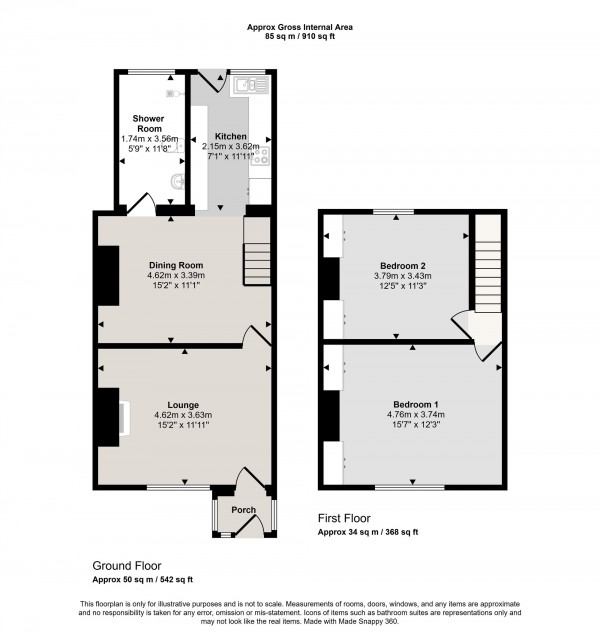 Floorplan for Woods Road, Irlam, M44