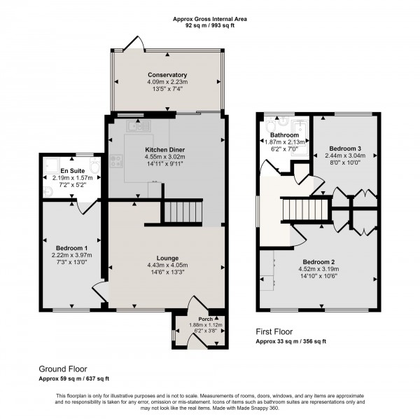 Floorplan for Bowness Avenue, Cadishead, M44