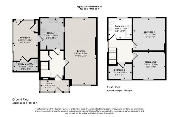 Floorplan for Longfield Gardens, Cadishead, M44