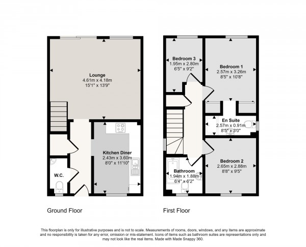 Floorplan for Townsgate Way, Irlam, M44