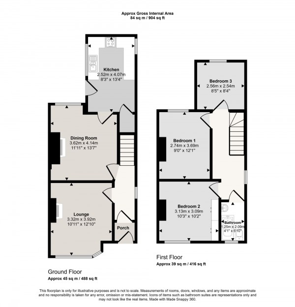 Floorplan for Astley Road, Irlam, M44