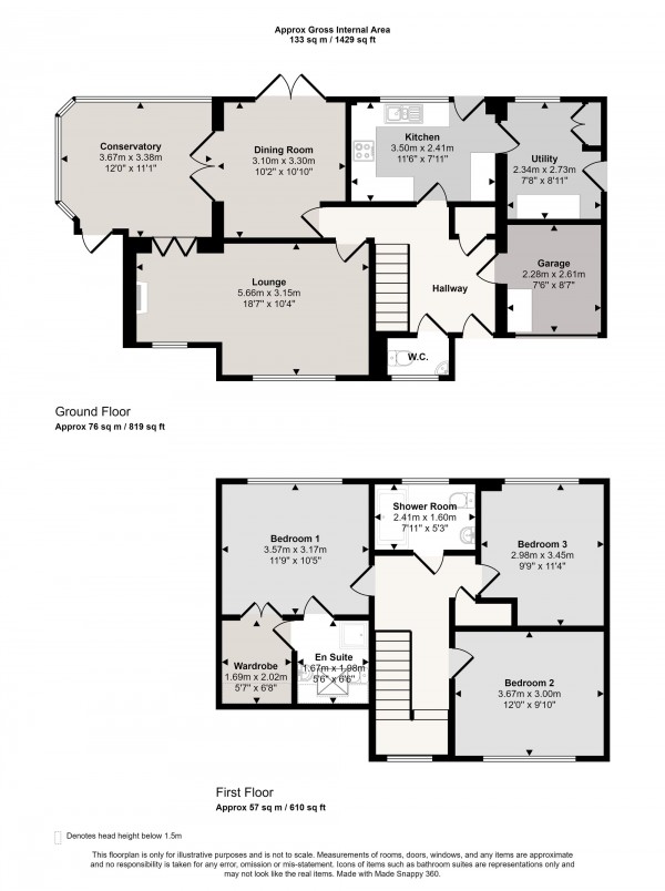 Floorplan for St. Helens Close, Rixton, WA3