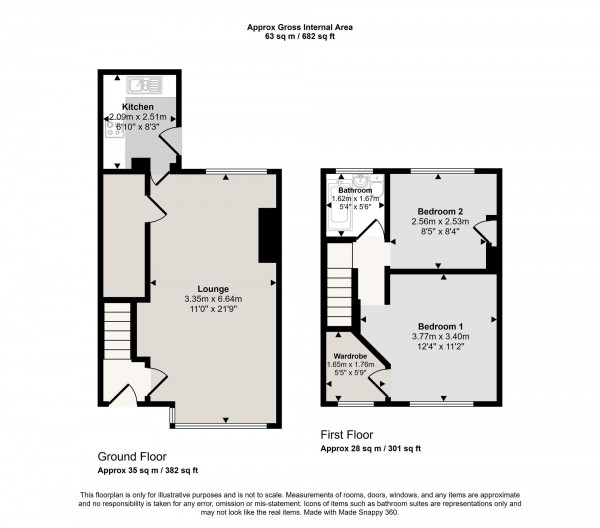 Floorplan for Old Clough Lane, Worsley, M28