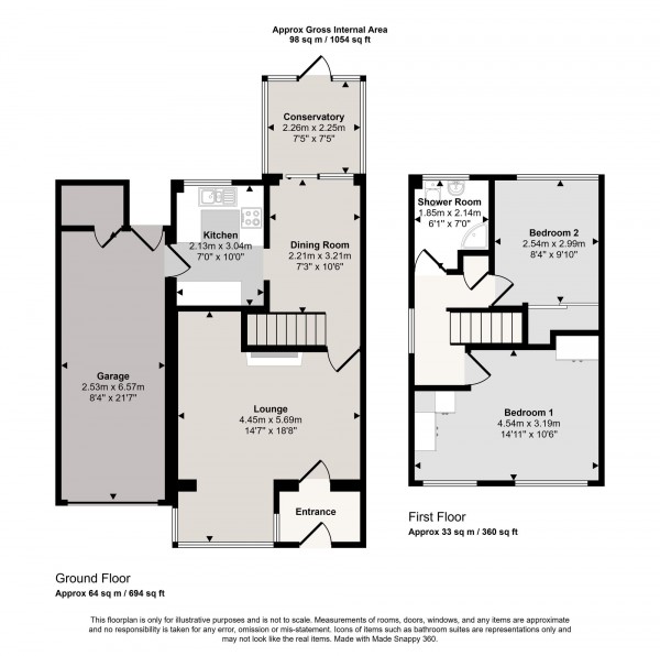 Floorplan for Bowness Avenue, Cadishead, M44