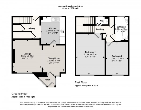 Floorplan for Crowther Avenue, Salford, M5