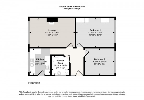 Floorplan for Parkstone Road, Irlam, M44