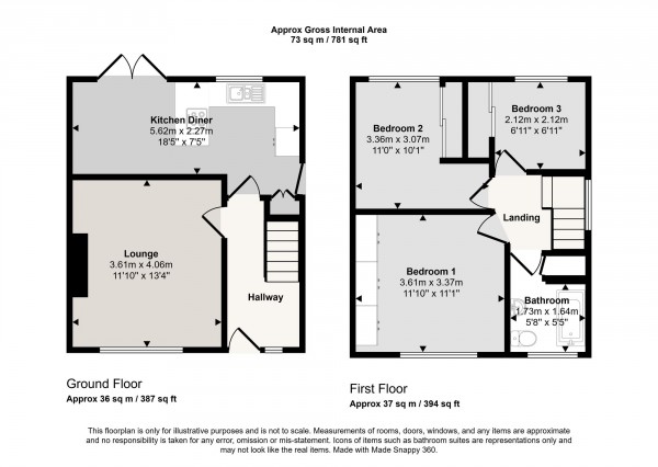 Floorplan for Falmouth Road, Irlam, M44