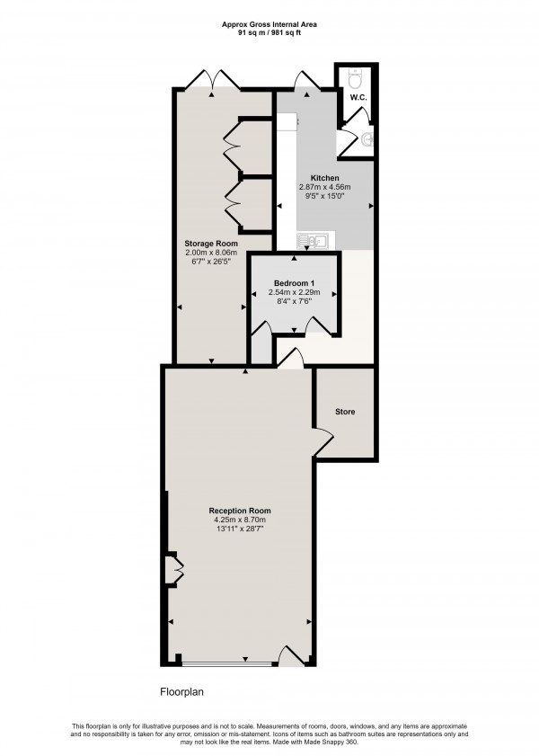 Floorplan for Liverpool Road, Irlam, M44