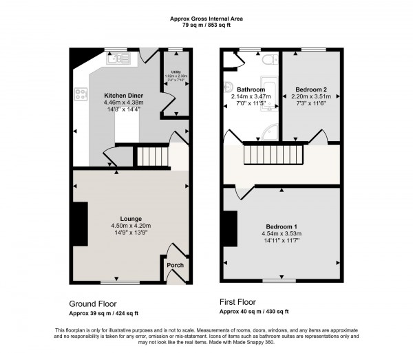 Floorplan for Mosley Common Road, Worsley, M28