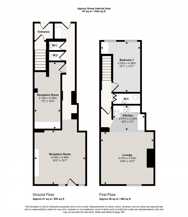 Floorplan for Liverpool Road, Irlam, M44