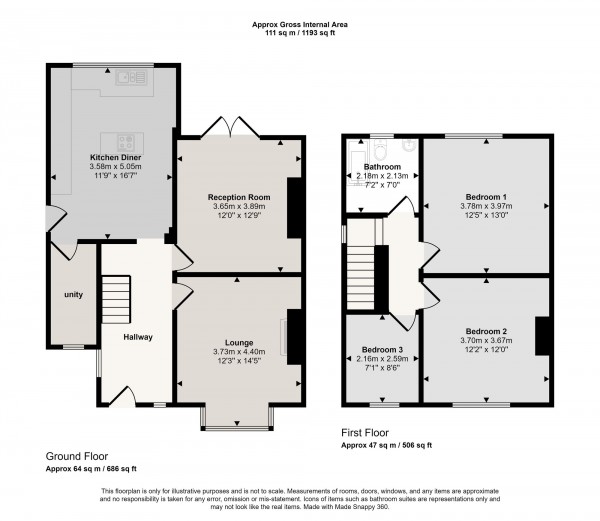 Floorplan for Greenleach Lane, Worsley, M28