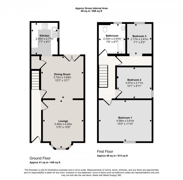 Floorplan for Liverpool Road, Irlam, M44