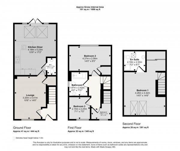 Floorplan for Malkins Wood Lane, Worsley, M28