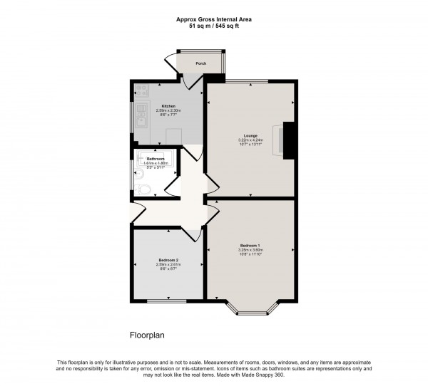 Floorplan for Sandy Lane, Irlam, M44