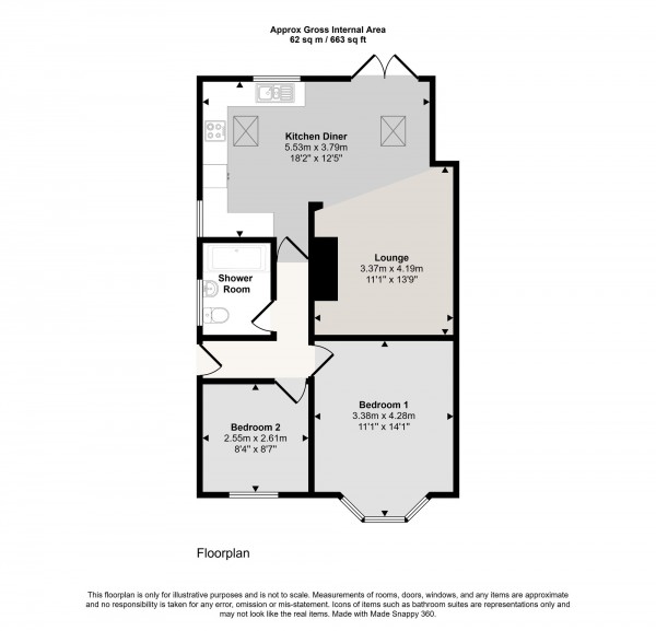 Floorplan for Platts Drive, Irlam, M44