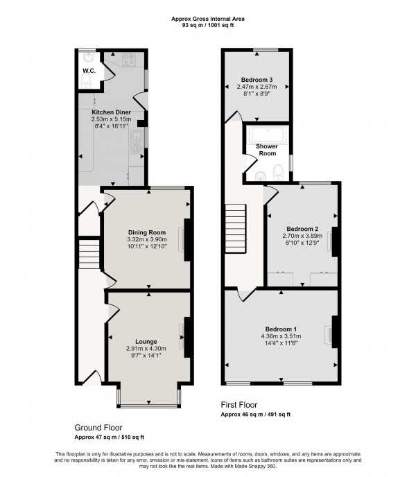 Floorplan for Liverpool Road, Irlam, M44