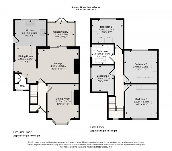 Floorplan for Vicarage Road, Irlam, M44